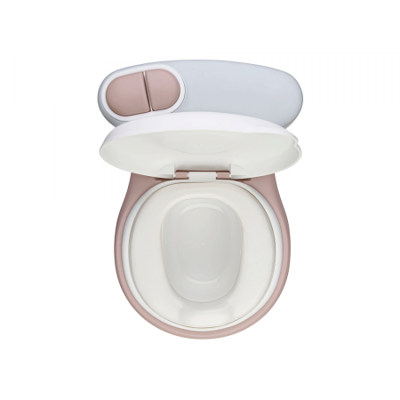 Olita de tip WC, muzicala, alb si rose [8]
