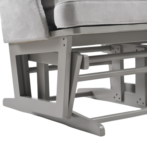 ONINO - Fotoliu reglabill pentru alaptare, cu suport de picioare inclus, CALM.me Classic, Pearl Gray [6]