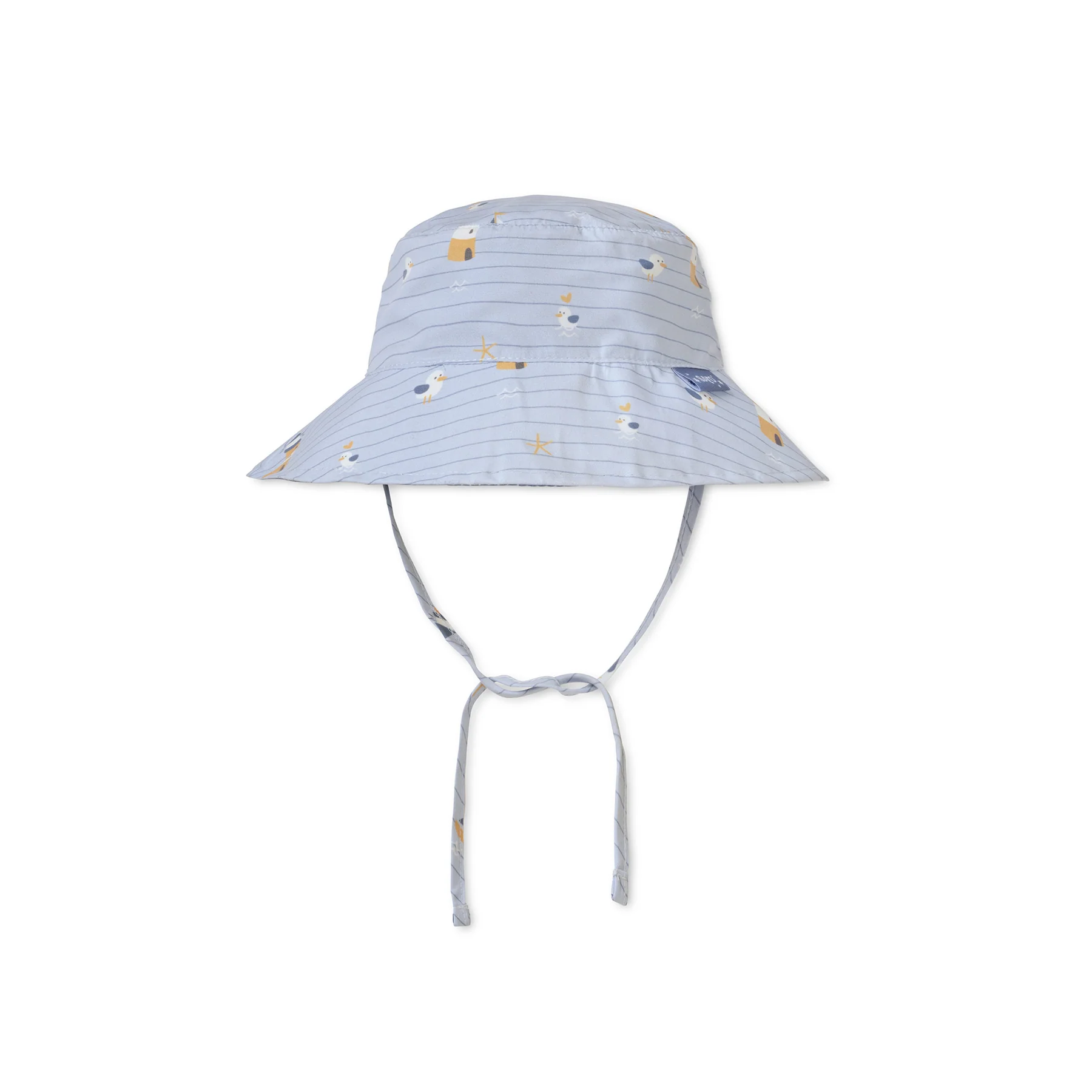 Costum de baie - Pălărie de soare reversibilă, protecție UV UPF 50+, 18-36 luni, Navy Hugs