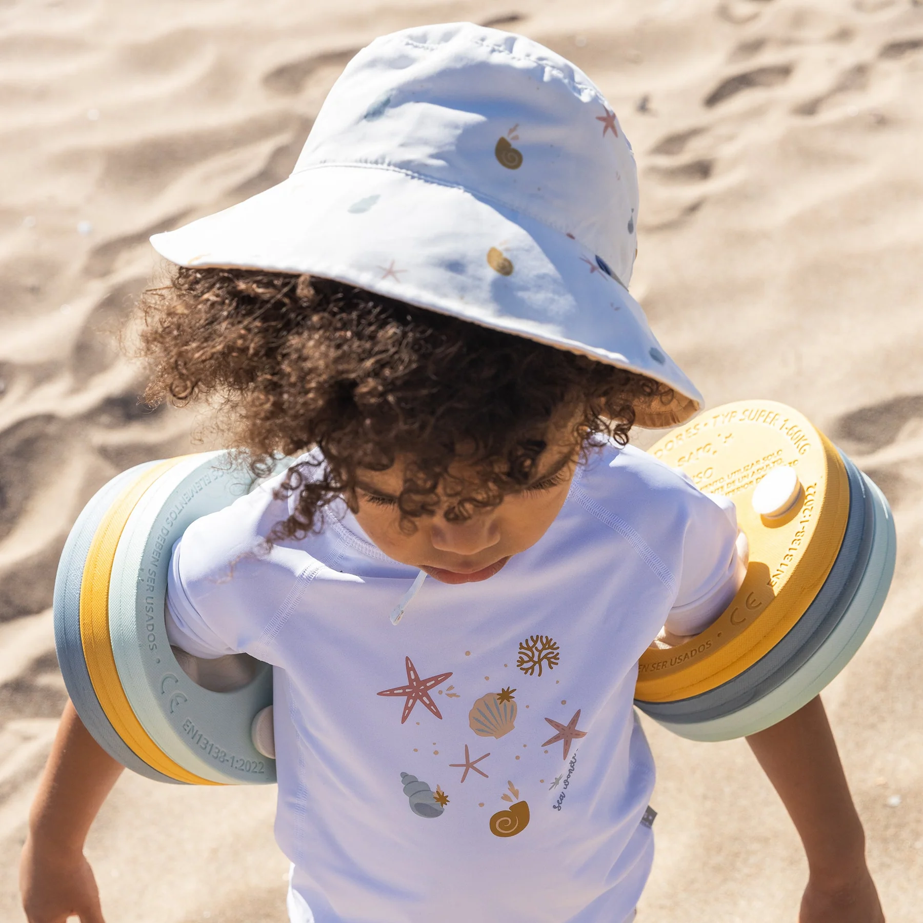 Pălărie de soare reversibilă, protecție UV UPF 50+, 6-18 luni, Sea Wonders [1]