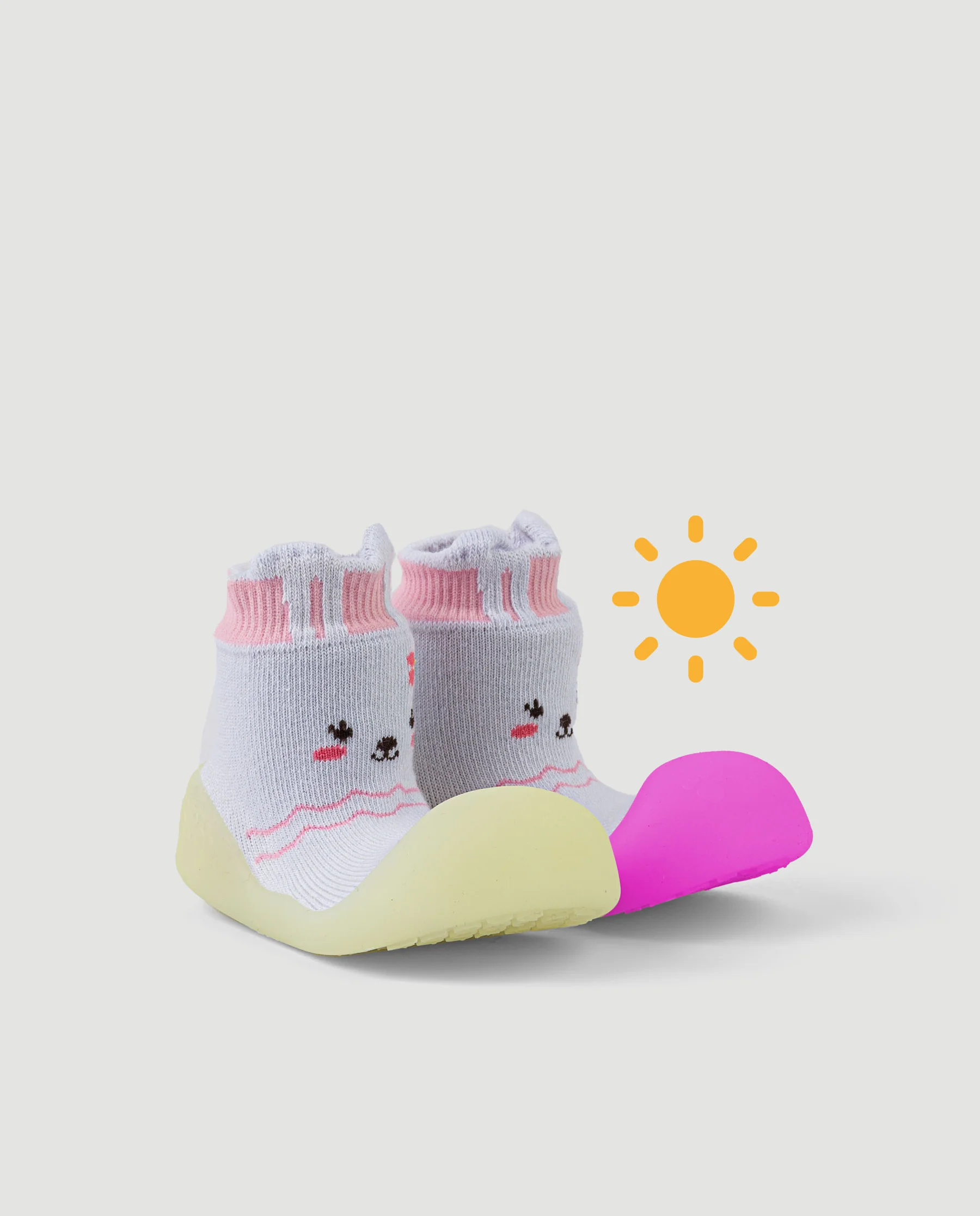 Pantofi Barefoot Primii Pași Chameleon Iepuras – Își Schimbă Culoarea în Soare | BigToes, 22.5 EU, 18 - 24 luni [1]