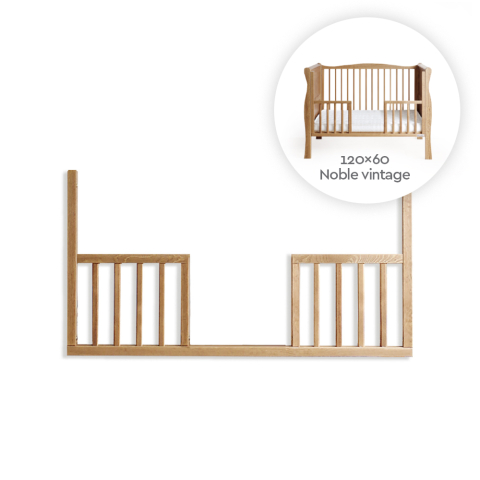 Patuturi lemn 120x60 cm - Partea deschisă interschimbabilă DayBed pentru pătuț Nobel Vintage 120x60cm