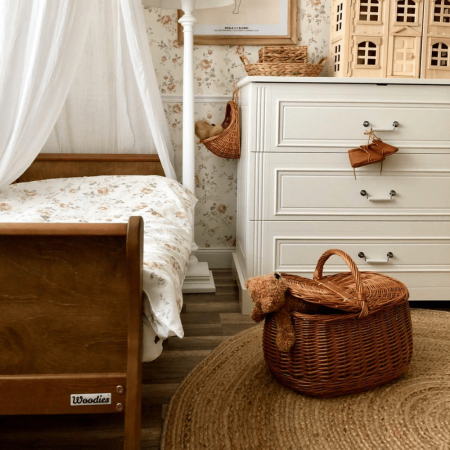 Pat din lemn masiv pentru Junior Noble Vintage 160 × 80 cm [5]