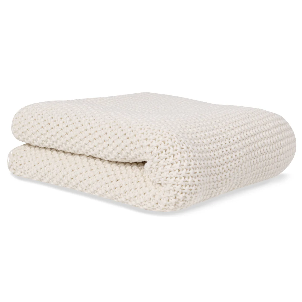 Paturici - Paturica din bumbac organic 70x90 cm Mint Beige