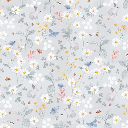 Paturica pentru copii Nature Bambus by Amy cu doua fete, 100x70cm + Cadou Rucsacel Lunca Gri [2]