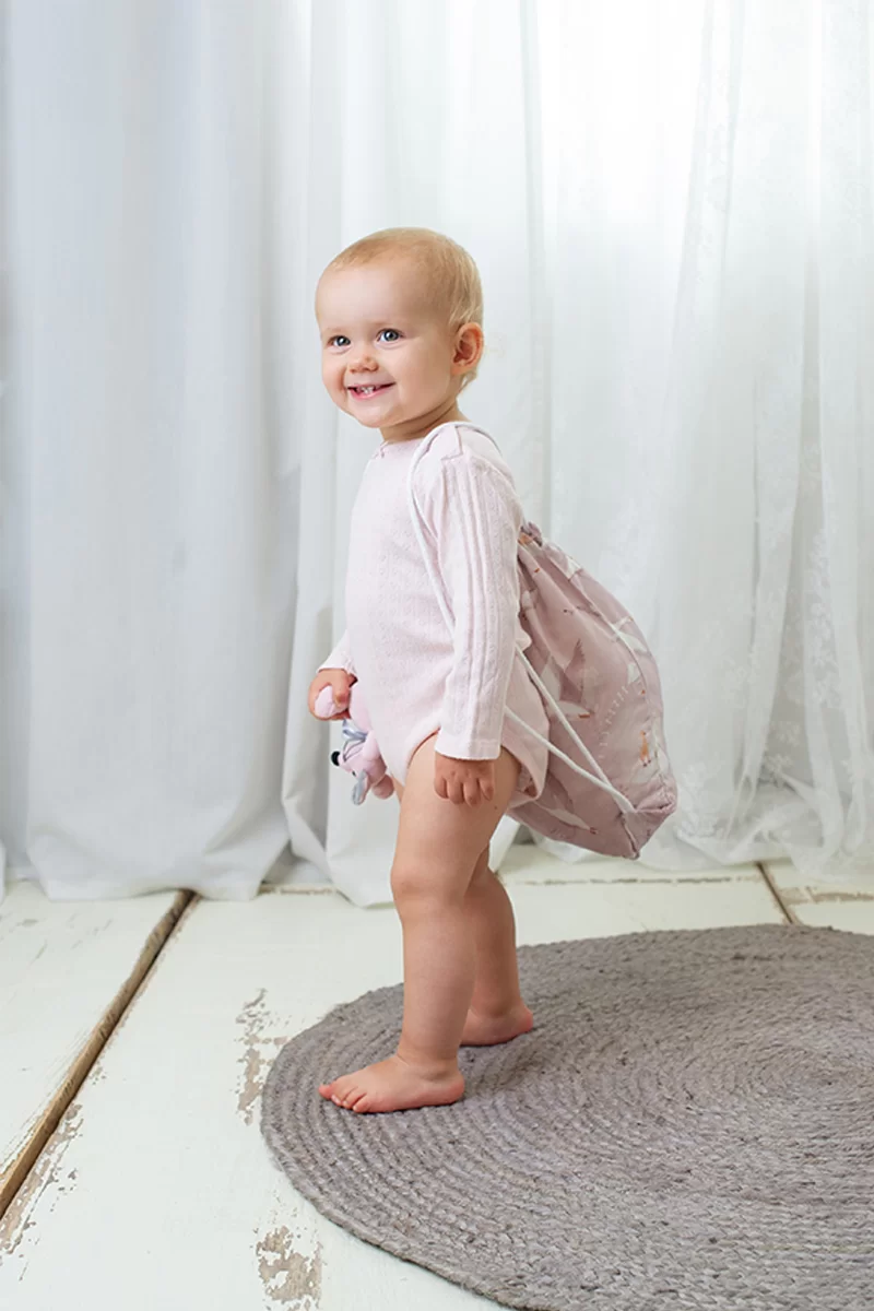 Paturica pentru copii Nature Bambus by Amy cu doua fete, 100x70cm + Cadou Rucsacel  Pasari mint [1]