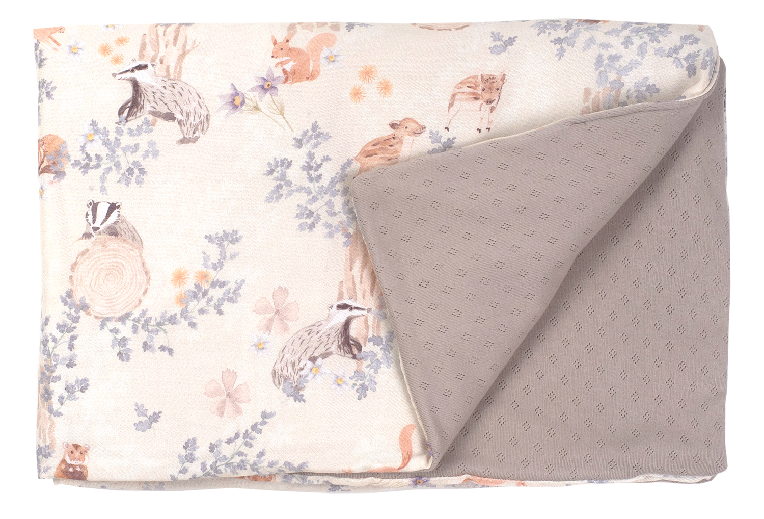 Oktató játékok - Paturica pentru copii Nature Bambus by Amy cu doua fete, 100x70cm + Cadou Rucsacel Poiana