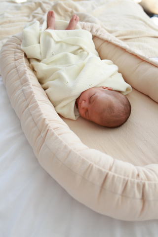 Păturică premium antialergică din lână merino certificata – 75x100 cm, ivory [8]