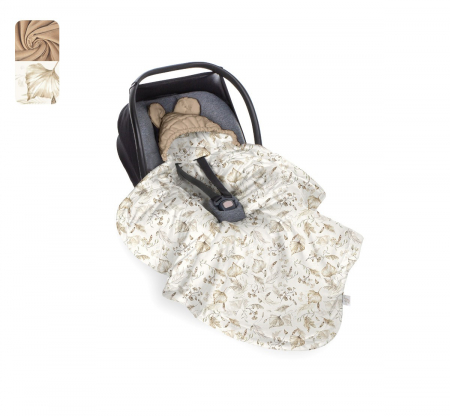 Paturici - Paturica universala pentru scoica auto Bumbac / Catifea – Boho Bej