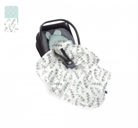 Paturici - Paturica universala pentru scoica auto Bumbac / Catifea – Eucalipt Mint