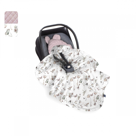 Paturici - Paturica universala pentru scoica auto Bumbac / Catifea – Natura Sepia Rose