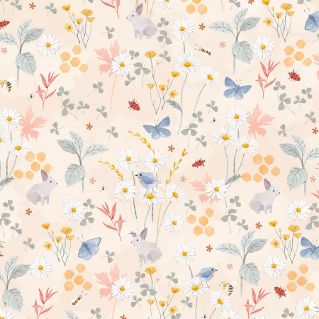 Paturica usoara pentru copii Nature Bamboo by Amy din bambus, Lunca Bej, 75x75cm [2]