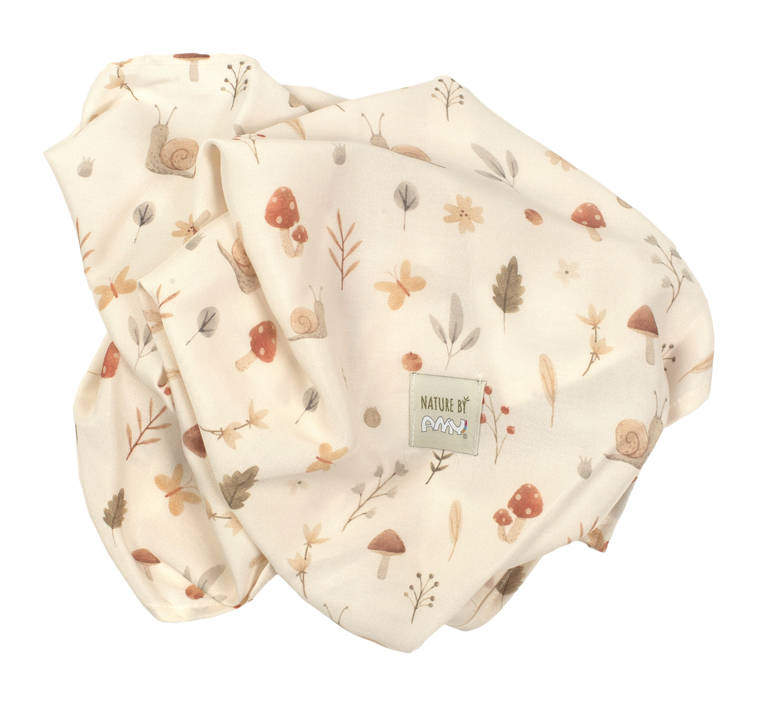 Paturici - Paturica usoara pentru copii Nature Bamboo by Amy din bambus, Comori din natura, 75x75cm