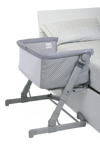 Patut mic Co-sleeping - Patut atasabil Chicco Next 2 Me Go, Soft Grey, 0luni+