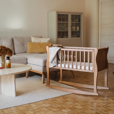 Patut balansoar, co-sleeping din lemn, Noble Vintage 90 x 40 cm [5]