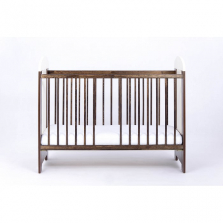 Patut bebe cu inaltime reglabila a saltelei, Ursulet si Fluturas, Wenge, 120x60 cm [4]