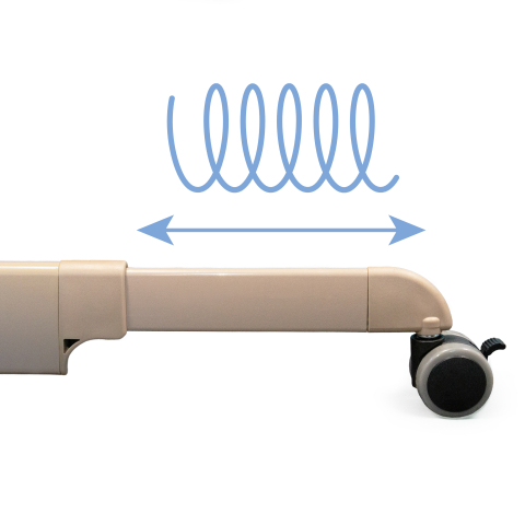 Patut cu leganare Cullami, co-sleeper 2 in 1, Cu laterala culisanta, Cu setare unghiulara, Cu roti, Reglabil in 6 pozitii pe inaltime, Beige [11]