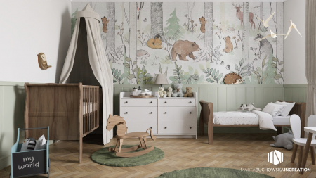 Patut din lemn masiv, transformabil pentru bebe si junior, Noble Vintage, 140 x 70 cm [15]