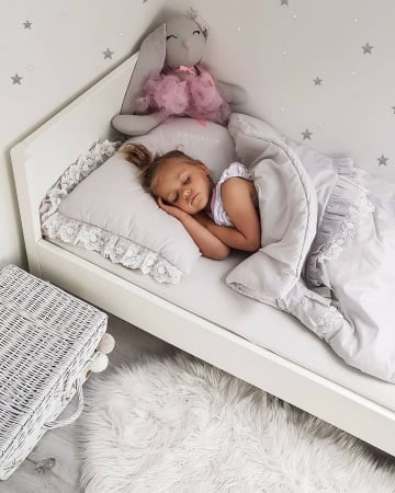 Patut din lemn masiv, transformabil pentru bebe si junior, Smooth 140 x 70 cm [30]