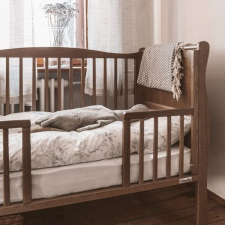 Patut din lemn pentru bebe, inaltime saltea reglabila, Noble Vintage 120x60 cm [17]