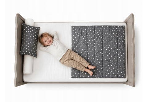 Pătuț Evolutiv 140x70cm Isabel 3în1 Casmir – Pat Bebe + Junior + Pat Preșcolar, Somieră Reglabilă 3 Poziții + Trepte Detașabile | EN 716 [4]
