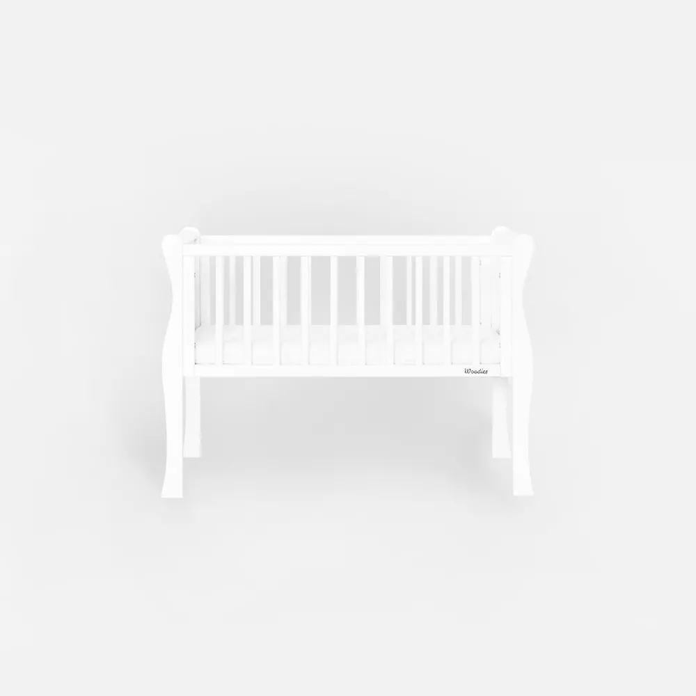 Patut mic, co-sleeping din lemn, Noble Alb 90 x 40 cm [1]
