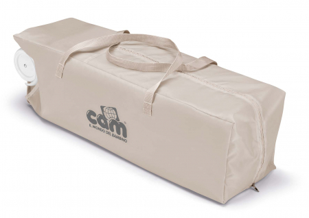 Patut pliant voiaj ultraportabil pentru copii "Pisolino", usor de transportat, ideal pentru calatorii, material rezistent cu protectii laterale si saltea inclusa, Gri [1]