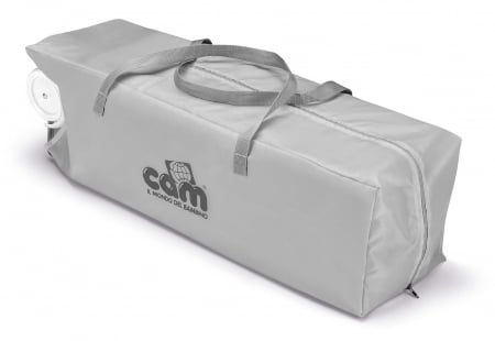 Patut pliant voiaj cu doua niveluri de inaltime, ultraportabil pentru copii "Daily Dolci Sogni", usor de transportat, ideal pentru calatorii, material rezistent cu protectii laterale si saltea inclusa [6]