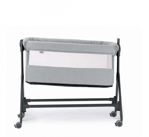 Patut, Sempreconte Joy, co-sleeper si tarc 2 in 1, Cu laterala culisanta, Cu setare unghiulara, Cu roti, Geanta voiaj, Reglabil in 8 pozitii pe inaltime, 0-15 kg, Bej [3]