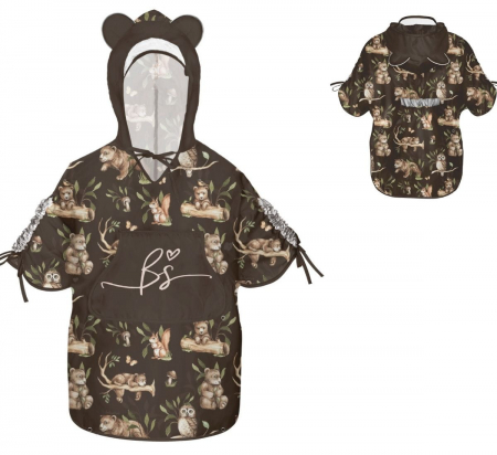 Poncho - ploaie - Pelerina de Ploaie pentru Copii, Poncho pentru ploaie 1,5-8 ani – Happy Bear dark