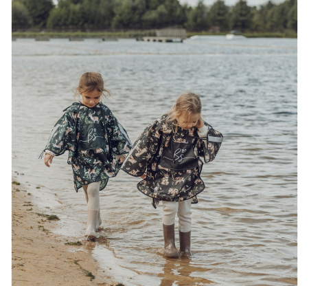 Pelerina de Ploaie pentru Copii, Poncho pentru ploaie 1,5-8 ani – Happy Bear dark [7]