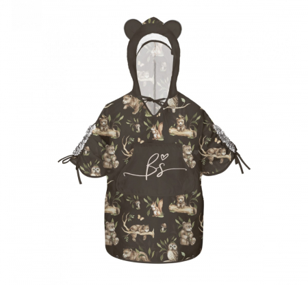 Pelerina de Ploaie pentru Copii, Poncho pentru ploaie 1,5-8 ani – Happy Bear dark [1]