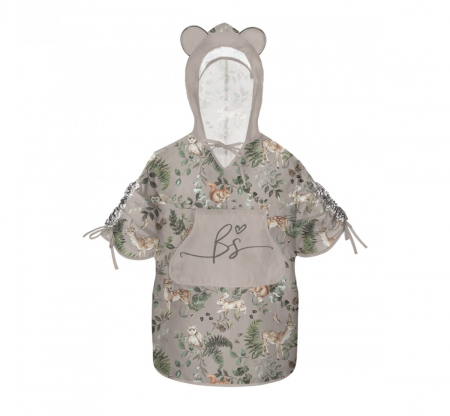 Pelerina de Ploaie pentru Copii, Poncho pentru ploaie 1,5-8 ani – Animals Garden Light [1]
