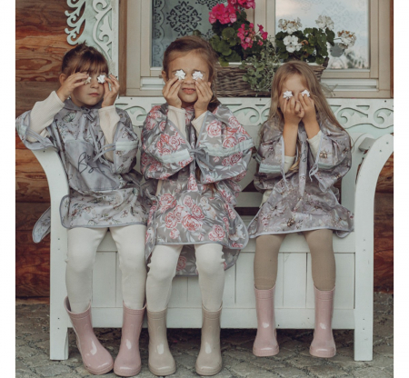 Pelerina de Ploaie pentru Copii, Poncho pentru ploaie 1,5-8 ani – Peony Dreamland [4]