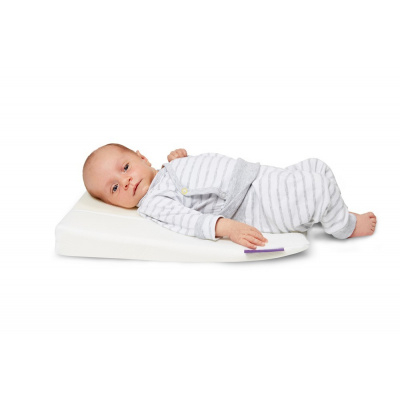 Perne, pilote si babynest - Perna memory foam, antiregurgitare pentru bebelusi, plan inclinat, Husă matlasată cu Aloe Vera, 40x38cm