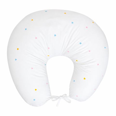 Pernă pentru gravide și alăptare, husă detașabilă din bumbac 100% și umplutură antialergică BabySoft®, Airy Bej – Amy [2]