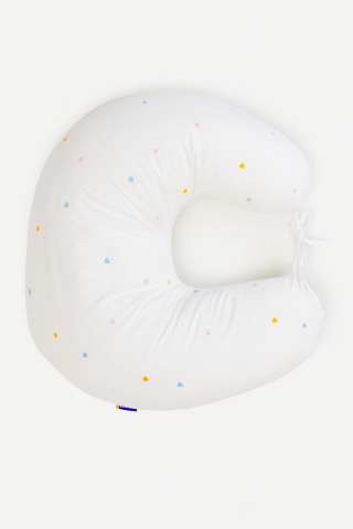 Perne pentru alaptare - Perna pentru gravide si alaptare, husa detasabila din bumbac 100% si umplutura antialergică BabySoft®, Airy bej, Amy