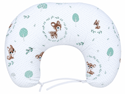 Pernă pentru gravide și alăptare, husă detașabilă din bumbac 100% și umplutură antialergică BabySoft®, Căprioara Mică – Amy [1]