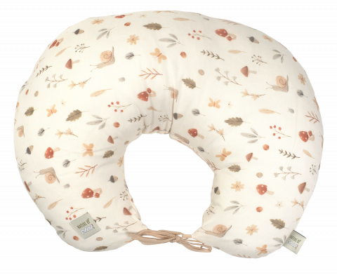 Perne pentru alaptare - Perna pentru gravide si alaptare, husa detasabila din bumbac 100% si umplutura antialergică BabySoft®, Comori din natura, Amy