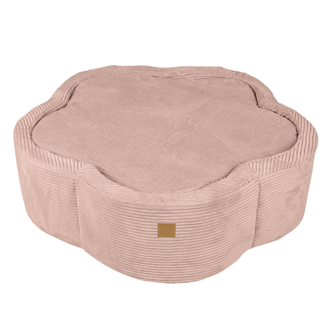 Piscină cu bile MeowBaby® Sweet Blush – Aesthetic Pink Flower, spumă moale, roz pudrat, 200 bile incluse [2]