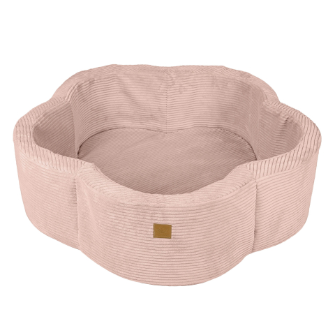 Piscină cu bile MeowBaby®  Blush Garden – Aesthetic Pink Flower, spumă moale, roz pudrat, 200 bile incluse [1]