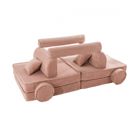 Playset Modular Canapea Premium Aesthetic spuma – Roz pudra [3]