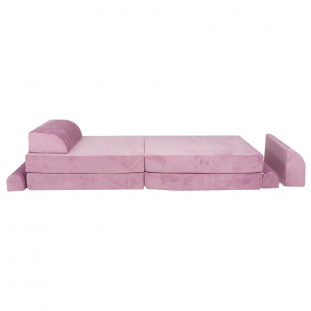 Playset Modular Canapea Premium Velvet spuma – Roz [2]