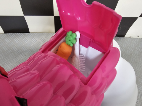 Ponei electric pentru copii Unicorn 12V, cu lumini și muzică, alb [7]