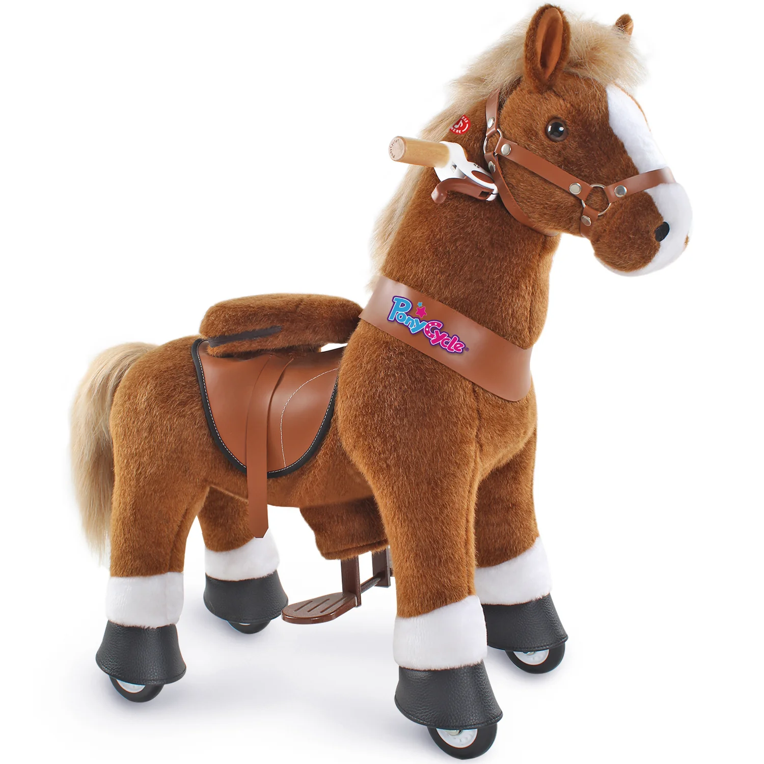 Premergator & ride-on - PonyCycle Model U Cal Maro - Ponei Ride-On pentru Copii, 3-4 ani, Size 3, maxim 25 kg