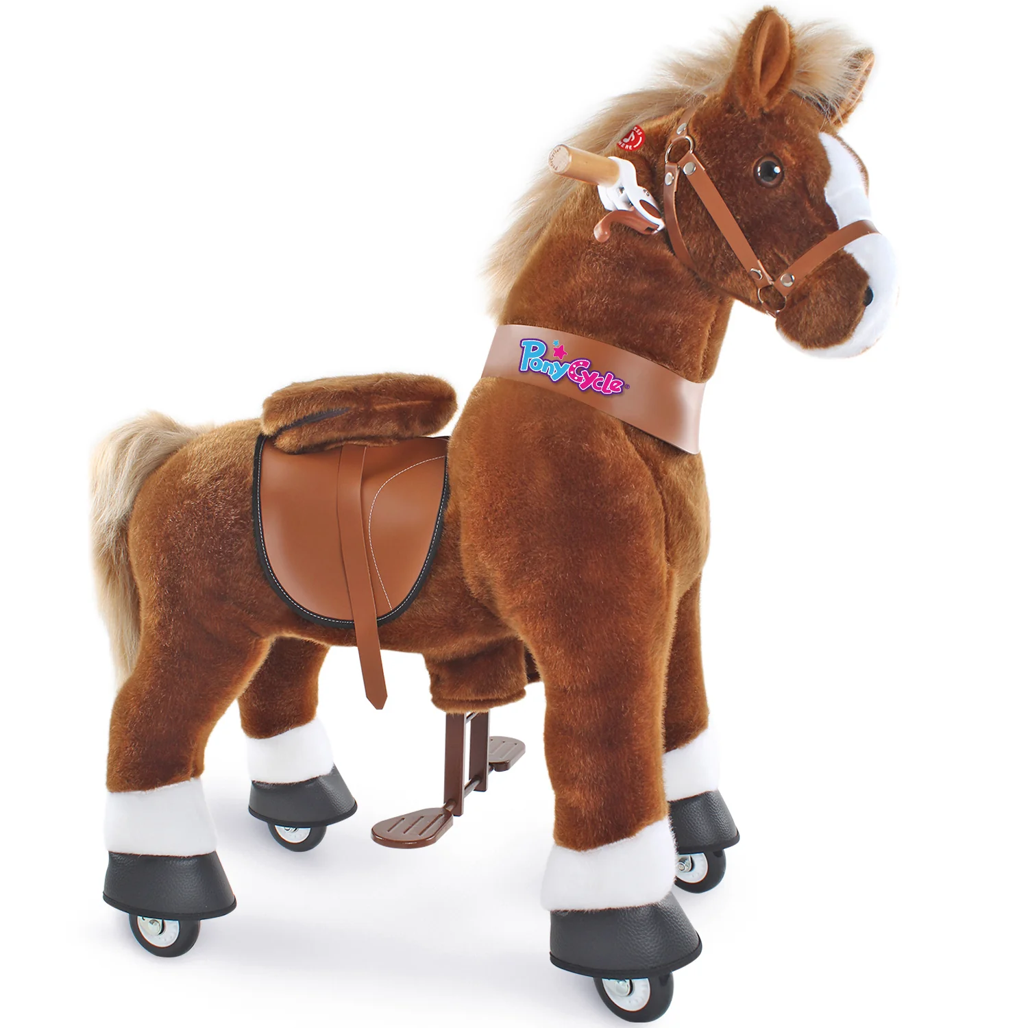 Premergator & ride-on - PonyCycle Model U Maro - Ponei Ride-On pentru Copii, 4-7 ani, Size 4, maxim 40 kg