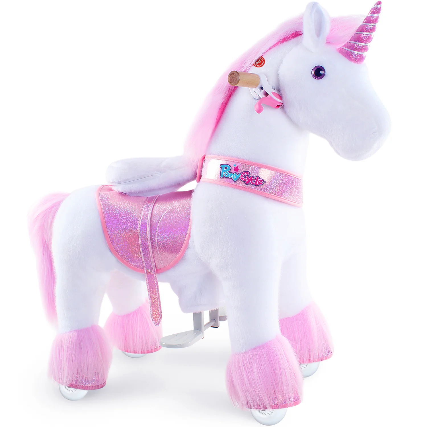 Premergator & ride-on - PonyCycle Model U Unicorn Roz - Ponei Ride-On pentru Copii, 3-4 ani, Size 3, maxim 25 kg