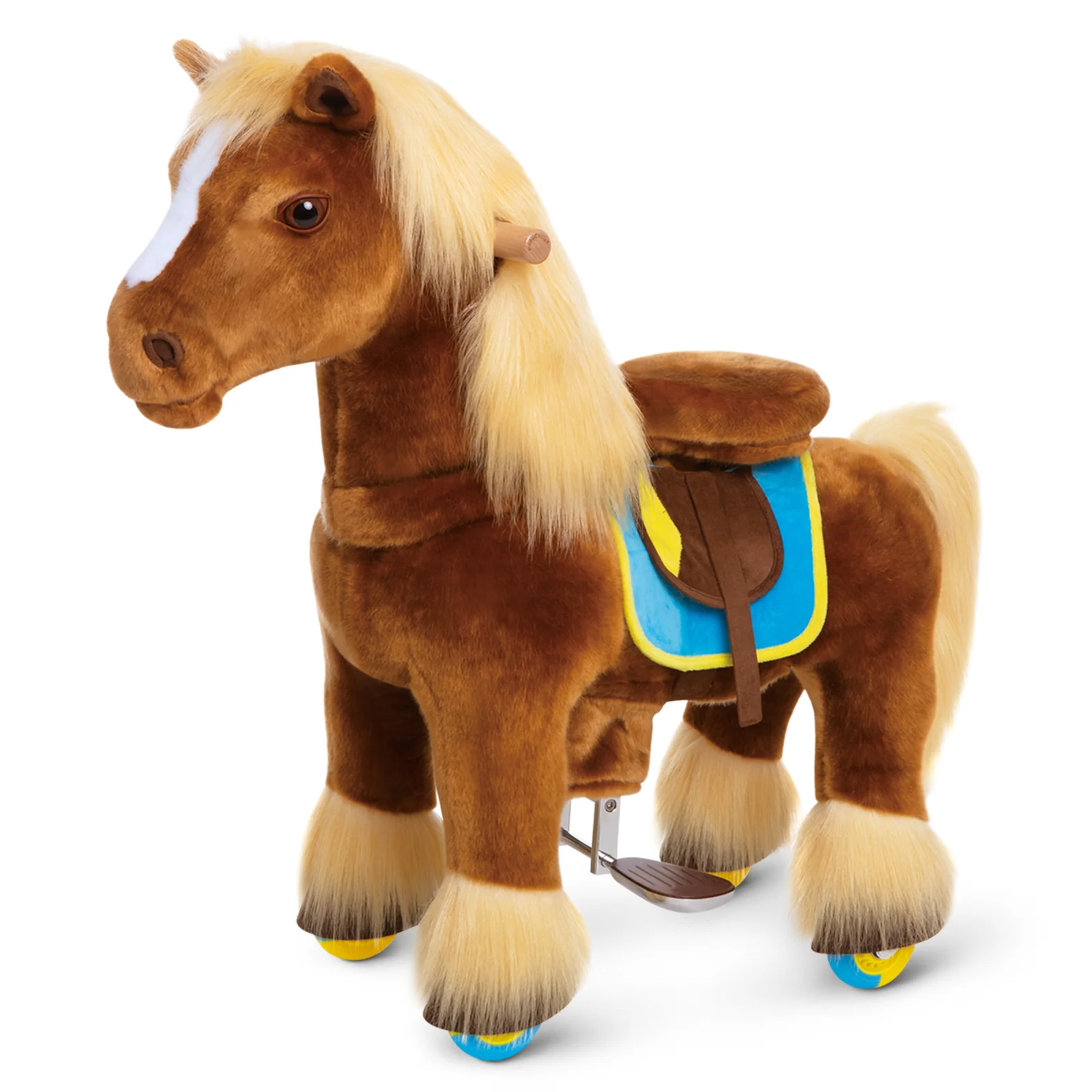 Plimbare & Relaxare - PonyCycle Model X Premium Cal Maro - Ponei Ride-On de Lux pentru Copii, 3-4 ani, Size 3