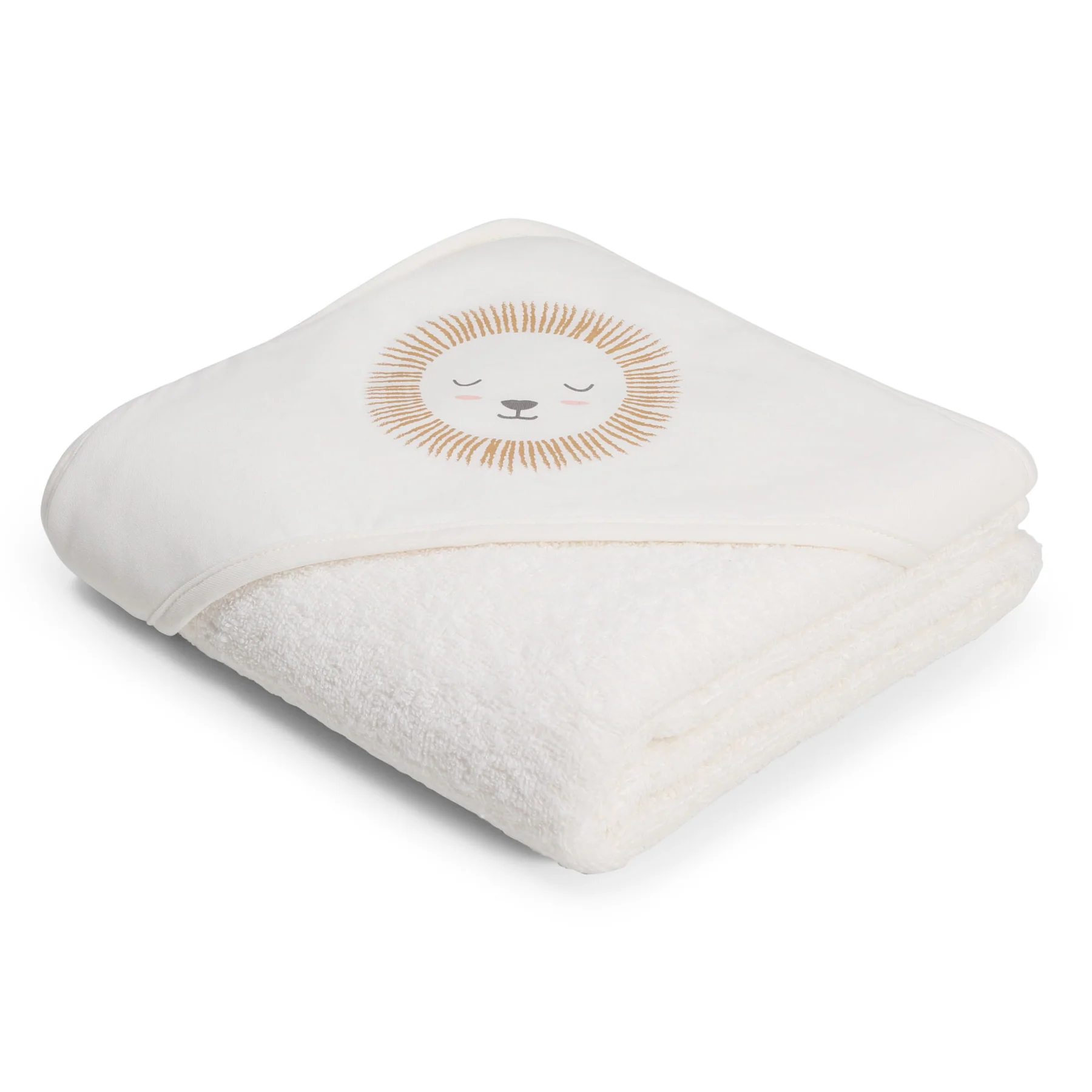 Ingrijire si igiena - Prosop baie cu glugă bebeluși 0-5 ani – bumbac certificat OEKO-TEX®, 100x100 cm, Nairobi Mustard