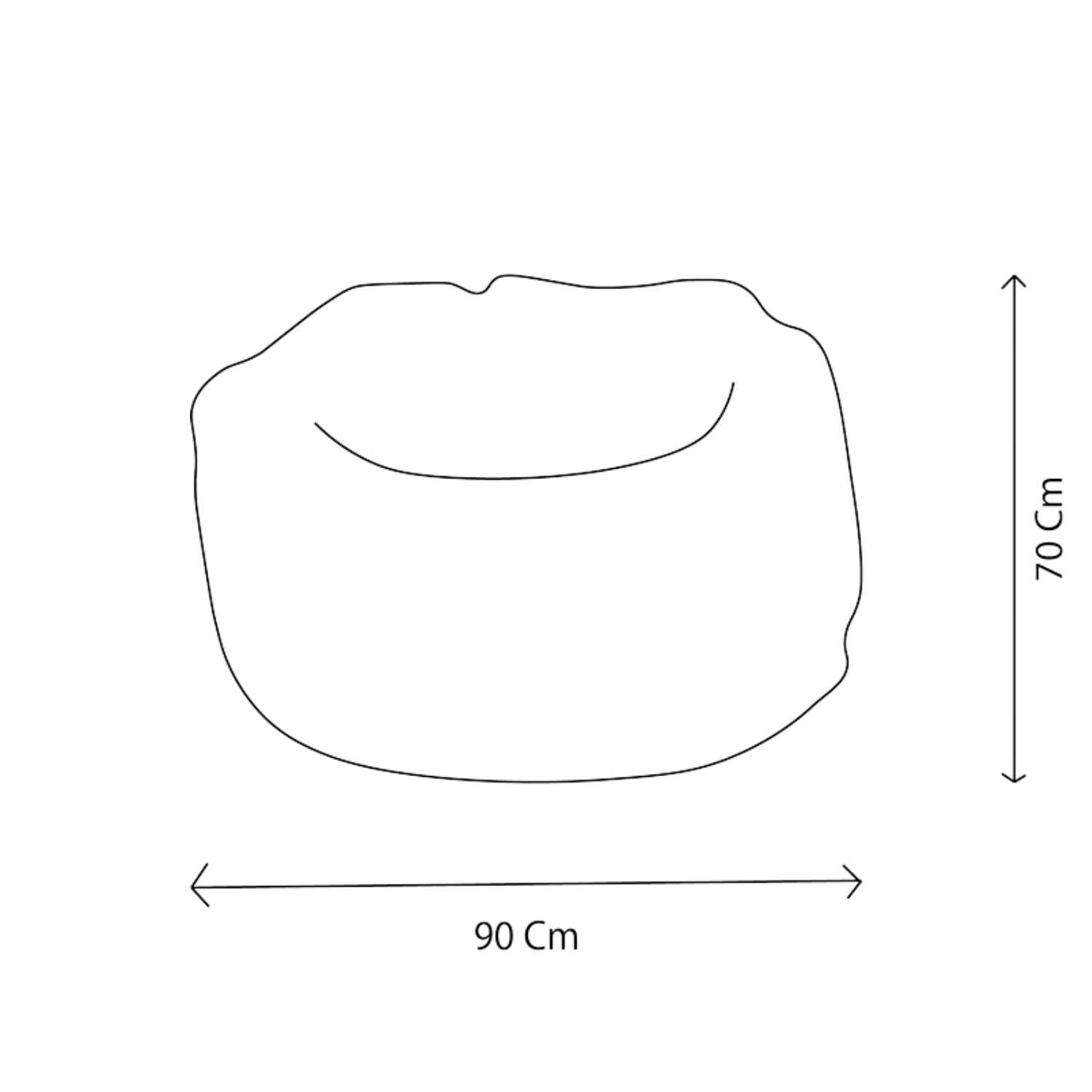 Puf copii Wild & Soft Iepuraș – fotoliu tip beanbag din pluș premium [3]